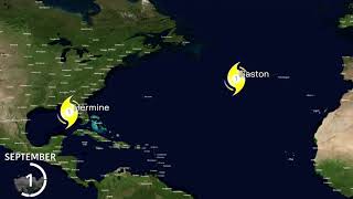 2016 Atlantic Hurricane Season animation