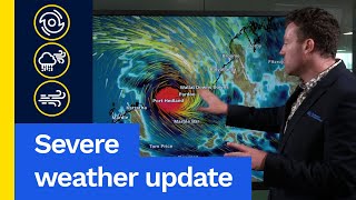 Severe Weather Update 14 Feb 2025: Category 5 tropical cyclone Zelia crossing Pilbara coast today