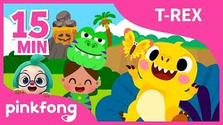 Las Mejores Canciones de Bebé T-Rex | Dinosaurios | +Recopilación | Pinkfong Canciones Infantiles