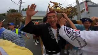 令和元年　　有馬神明　例大祭　本社千貫神輿町内渡御です 迫力動画　（生）です。