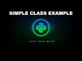 Simple Class Example - Python Programming