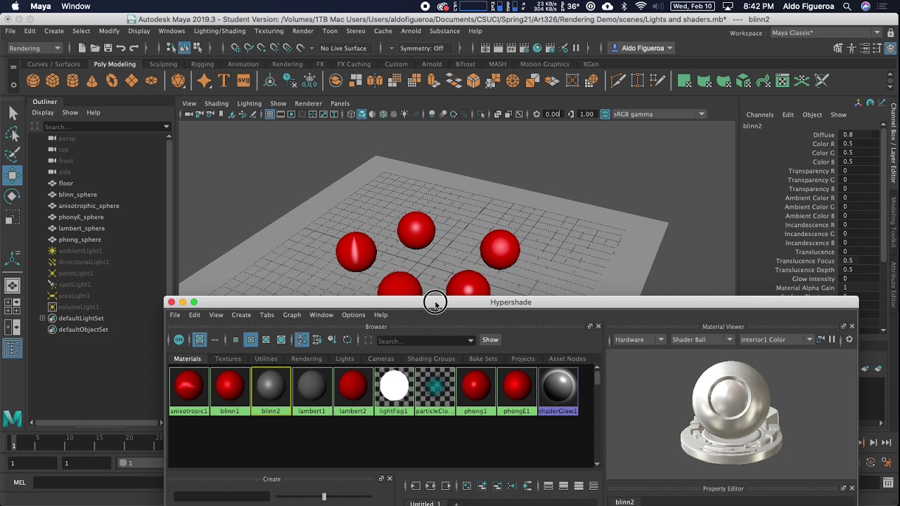 Examining Shaders In Autodesk Maya - YouTube