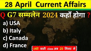 28 April Current Affairs 2024  Daily Current Affairs Current Affairs Today  Today Current Affairs