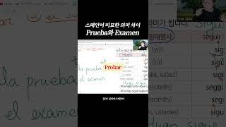 [실비아스페인어] 테스트와 시험, 스페인어로도 미묘한 의미 차이가 있다고?😯 #español #스페인어