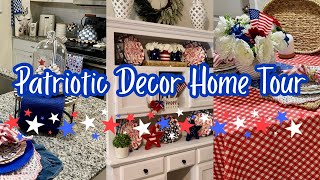 Patriotic Decor Home Tour | Memorial Day & 4th of July Decorating