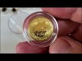 starting a tube of 1 4 ounce gold coins