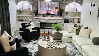 2025 COZY WINTER DECOR IDEAS | LIVING ROOM REFRESH | DECORATE WITH ME