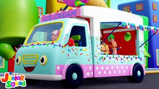 Wheels On The Ice Cream Truck + More Cartoon Vehicles and Rhymes for Babies