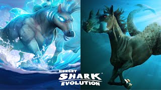 ALL HUNGRY SHARK EVOLUTION IN REAL LIFE NEW 2024 ( HOWRSEA UPDATE )