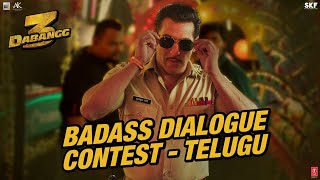 Dabangg3: Badass Dialogue Contest - Telugu | Salman Khan | Prabhu Deva | 20th Dec'19