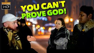 You can't prove god! Hamza Vs Atheists | Speakers Corner | Old Is Gold | Hyde Park