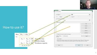 Supply Chain Analytics - Lesson 11 - Prescriptive Analytics - 2/6 - Excel Solver