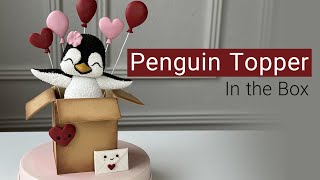 آموزش تاپر فوندانتی پنگوئن | Fondant Penguin Topper Tutorial