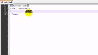 HTML5 Tutorial - 2 - Creating a Basic Template