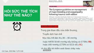 Hồi sức thể tích tuần hoàn trong sốc mất máu do chấn thương từ y học chứng cứ đến thực hành lâm sàng