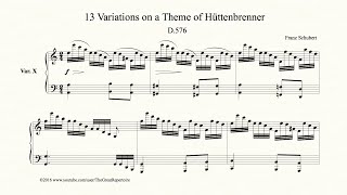 Schubert, 13 Variations on a Theme of Hüttenbrenner, D 576, Var 10