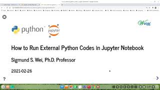 How to run external Python codes in Jupyter notebook