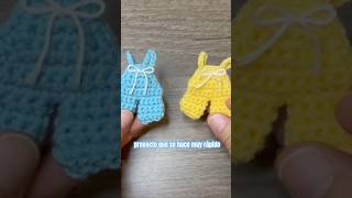 Mini Overall - Video Largo ⬆️ #crochet #shortsyoutube #crochetmini #babyshower #overalls