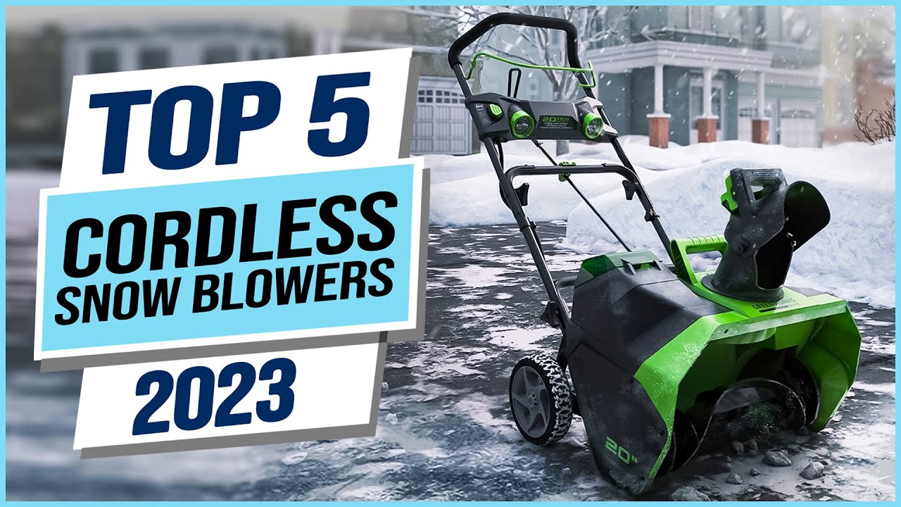 Top 5 Best Cordless Snow Blowers 2024 - YouTube