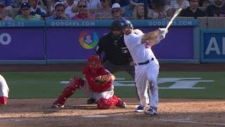 BOS@LAD: Segedin plates a pair with first career hit