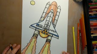How to Draw a NASA Space Shuttle