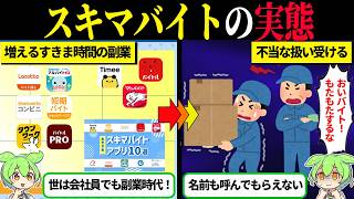 利用者の4割が40代～50代 スキマバイトアプリの実態…【ずんだもん＆ゆっくり解説】