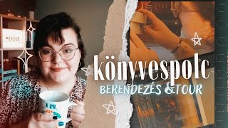 könyvespolc berendezés \u0026 tour 📚⭐