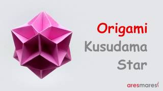 Origami Kusudama Star (intermediate - modular)