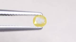 0.23cts Greenish Yellow Rose Cut Oval Natural Loose Diamond TRC CJ 18