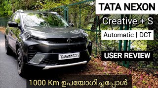 TATA NEXON User Review Malayalam | Creative + S DCT Petrol  | 2024 Model | After 1 month use