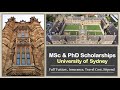 University of Sydney: MSc & PhD Opportunities worth $35,950