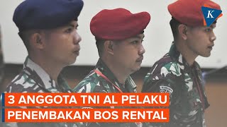 Tampang 3 Prajurit TNI AL Pelaku Penembakan Bos Rental di Tol Tangerang