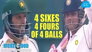 SEHWAG  AFRIDI BATTLE - 6 6 6 6 & 4 4 4 4 in a Row in a TEST MATCH - INDvPAK 2006 !!
