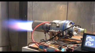 自作ジェットエンジン フルオートスタート、アフターバーナー点火　Homemade Jet Engine 4.0 Afterburner