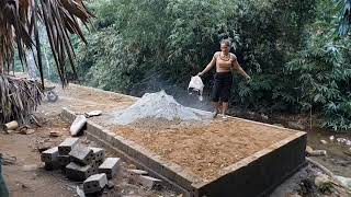 TIMELAPSE: START to FINISH Alone Building Wooden House For Ducks, Chicken - Forest farm life