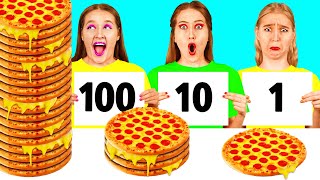 100 Layers of Food Challenge | Awesome Kitchen Hacks by Fun Challenge