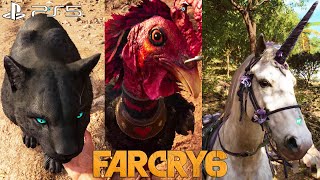 Far Cry 6 - Petting All Amigos (Companions) and All Horses + All Skins