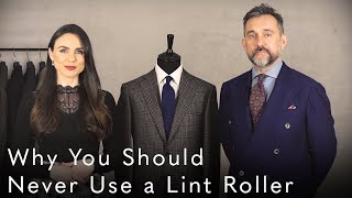 Why You Should Never Use A Lint Roller On Your Clothing - Details Series