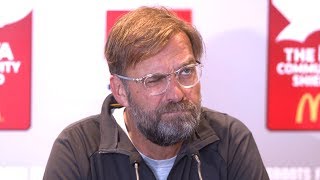 Jurgen Klopp Pre-Match Press Conference - Liverpool v Man City - Community Shield