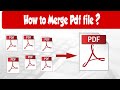 how to merge pdf file? | AK Info Tamil Tech