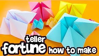 How to Make A Paper Fortune Teller-Fold Origami Chatterbox-DIY-Easy Origami Tutorials-Amazing Tricks