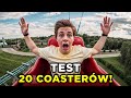 TEST WSZYSTKICH 20 ROLLERCOASTERÓW w Energylandii 2024 (4K)