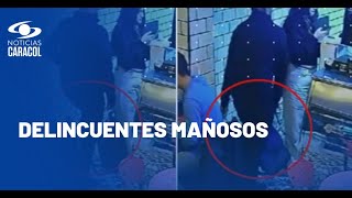 Ladrones enredan a clientes de restaurantes en Bogotá para robarles las maletas