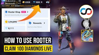 How To Use Rooter App For Free Fire Diamonds | Rooter App Se Diamond Kaise Le - Garena Free Fire