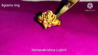 Ganesh ring 8grams 916 gold