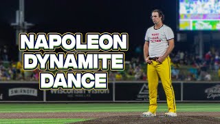 Pitcher Performs FULL Napoleon Dynamite Dance | Savannah Bananas