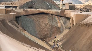 Barge unloading 2560 tons of yellow phosphorus - Relaxing Flow - Vlog of work on the barge