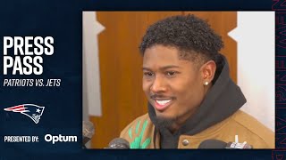 Patriots Players React to Marcus Jones’s Punt Return TD in Divisional Win Over the Jets | Press Pass