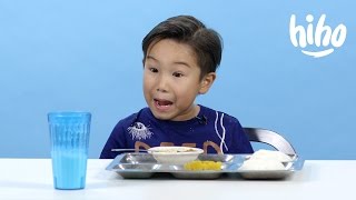 School Lunches | American Kids Try Food From Around the World - Ep 2 | Kids Try