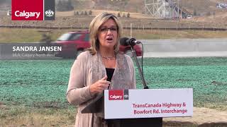 Trans Canada Highway and Bowfort Road N.W. Interchange officially opens